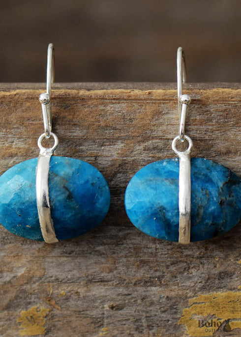 Boho Earrings, Dangle Earrings, Lapis